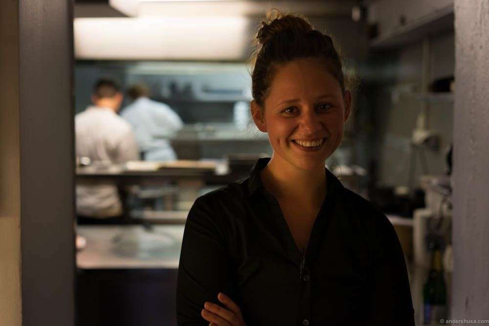 The lovely Franciska Honstad, which I learned to know at Smalhans, was our waiter this night.