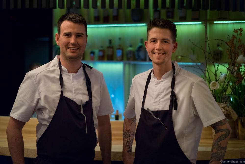 The chefs. Rune Bjørneng & Mads Kjøllmoen