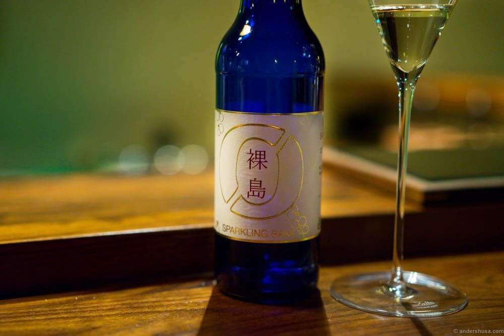 Sparkling sake from Nøgne Ø. I love this bottle, and the flavor was better than the previous sparkling sake I tasted at JIN in Paris