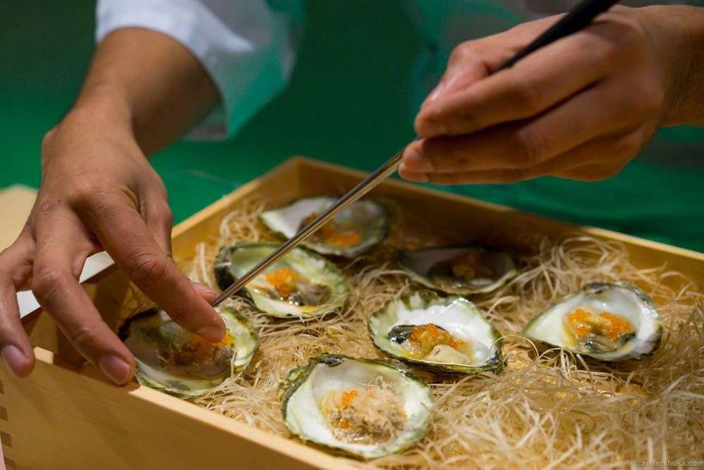 Oysters coming up, and that means...