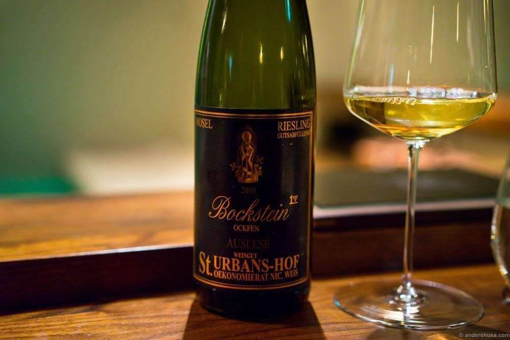 Nic Weis. Ockfener Bockstein Auslese 2010