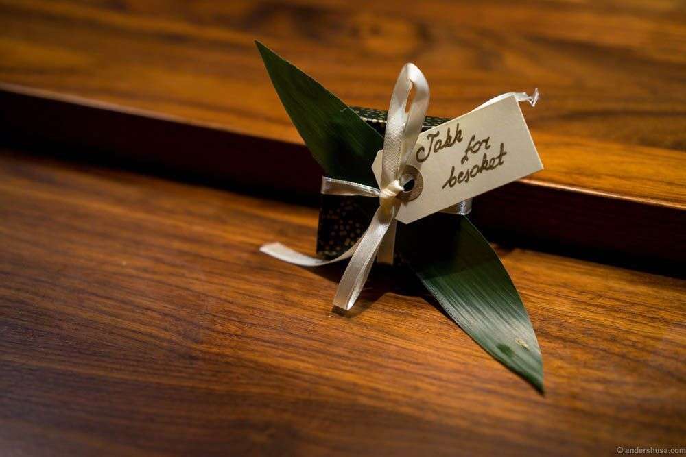 A final surprise and thank you note