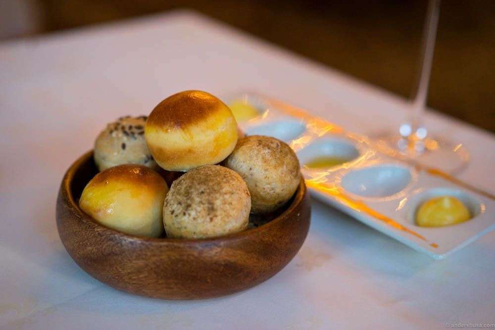 The bread serving. Brioche! Butter, olive oil & mayo to dip in!