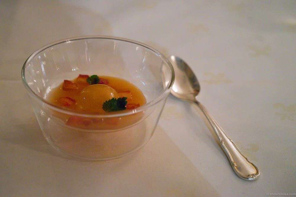 Plum in variation. Pickled and soup. Tasty, but not very spectacular for a dessert