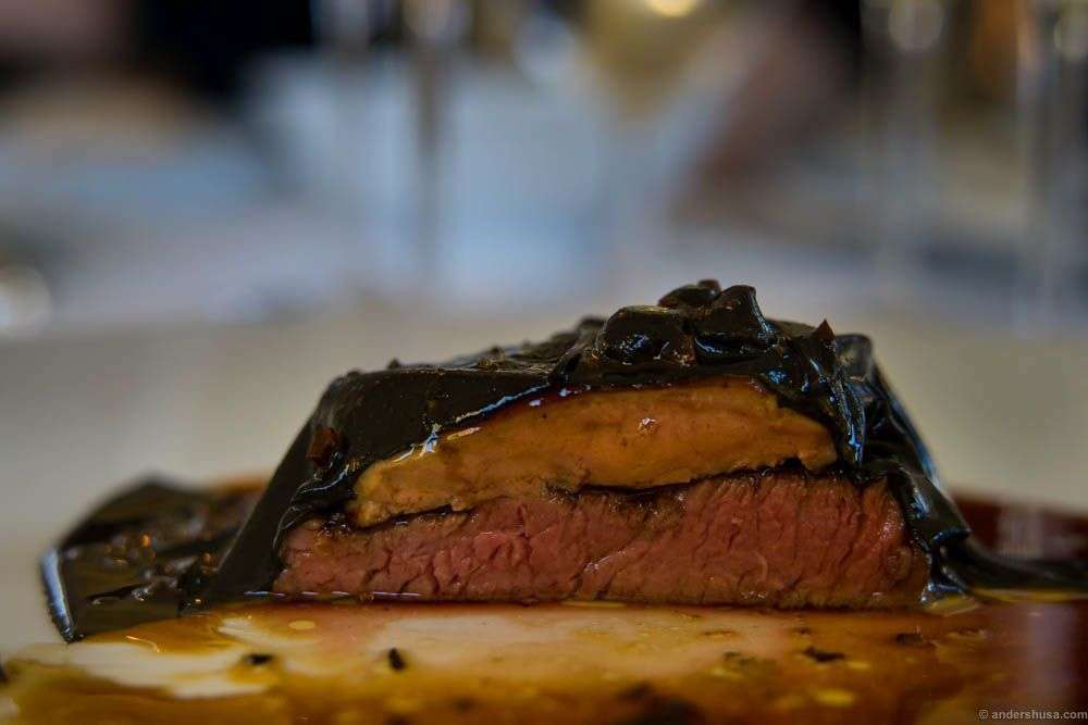 Tournedos Rossini - Medallion of beef with foie gras