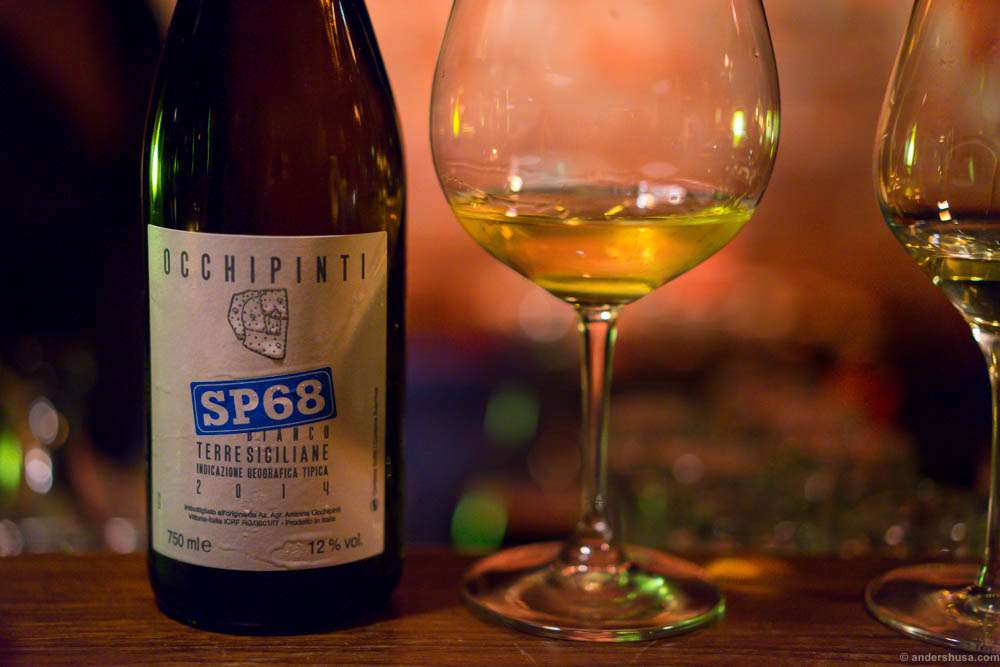 Occhipinti SP68 Bianco. Whiskey aroma