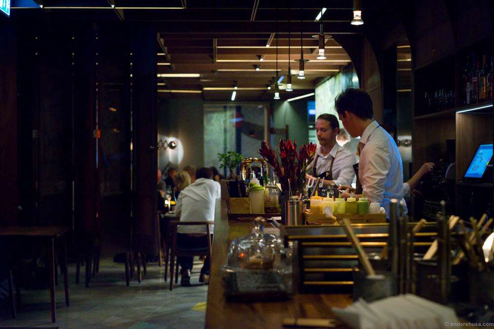 View from the food bar.