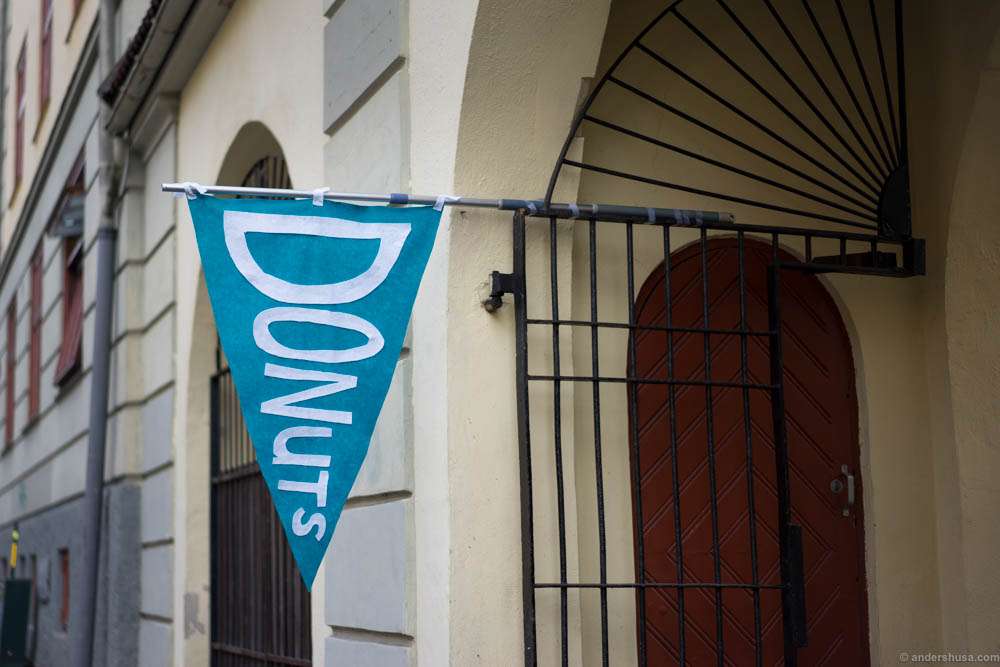 Just follow the donuts sign