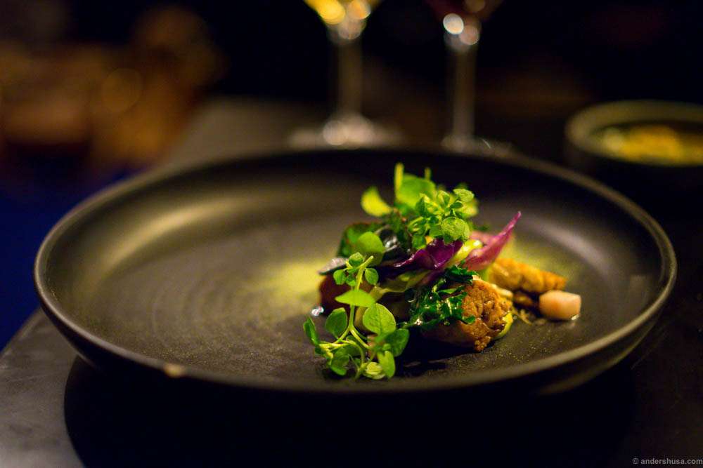 Veal sweet breads, cabbage from Lammefjord and ventrêche