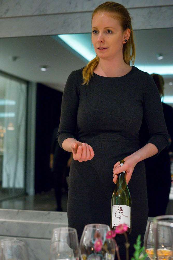This wonderful Norwegian girl, Helle, was our sommelier and table host of the evening