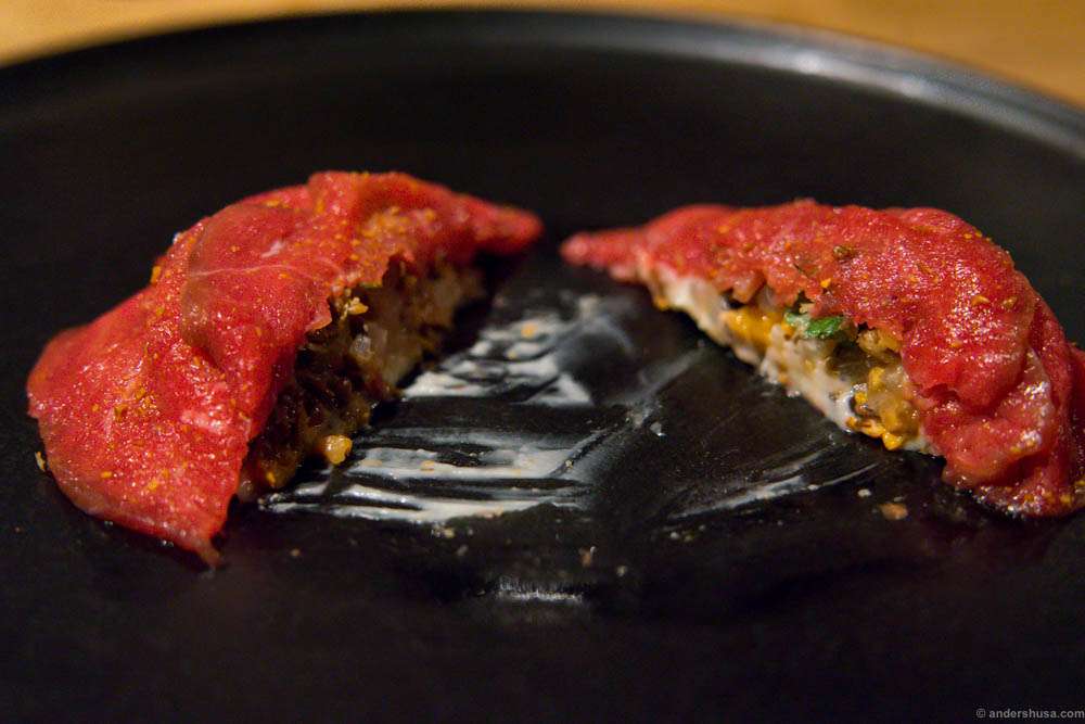 Such amazing combinations. I wish this dish was bigger, but maybe the clue is the small size that leaves you wanting more.
