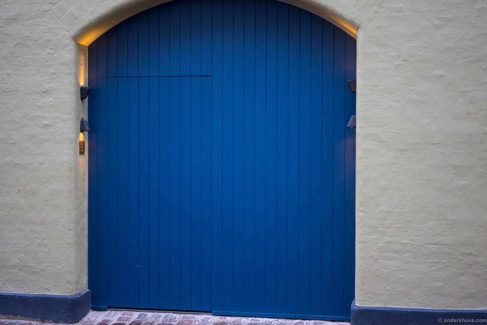 Look for the blue door