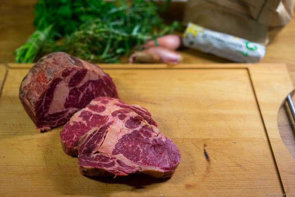 The 120 days dry aged entrecôte