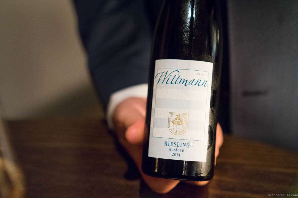 A classic. 2014 Riesling Auslese, Wittmann, Rheinhessen, Germany