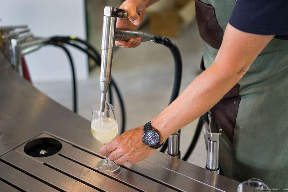 Wine on tap! How great is that?