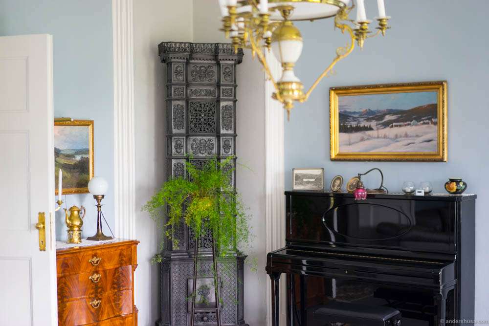 You could find one of these spectacular masonry heaters in almost every room