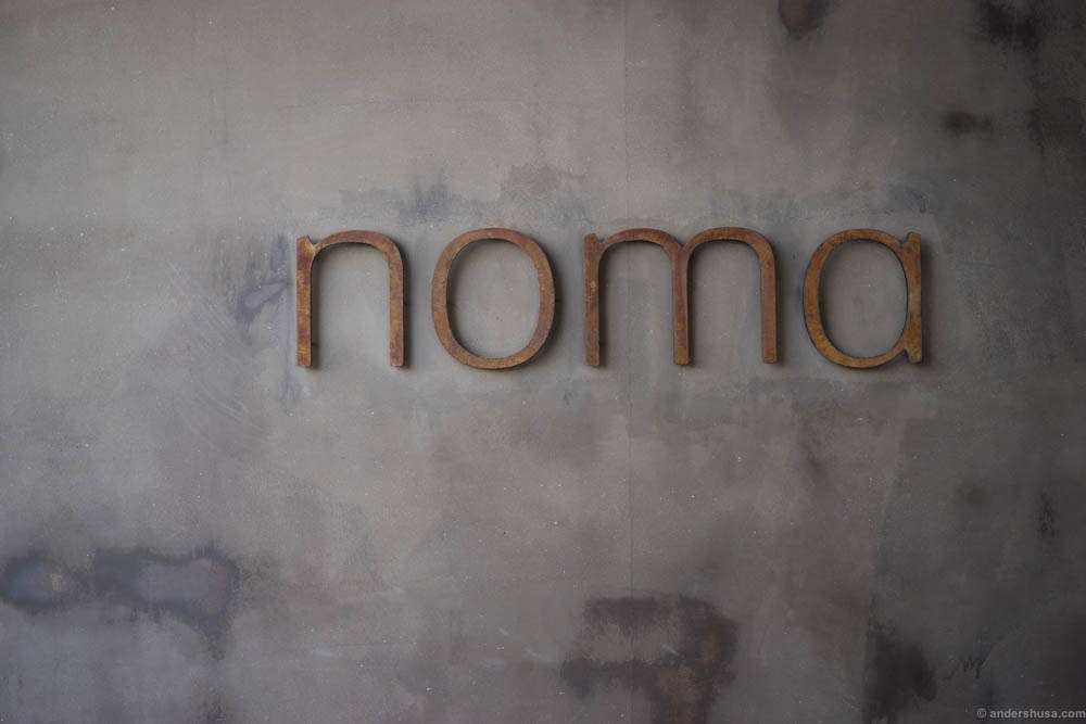 Noma Australia. The next day this sign was removed