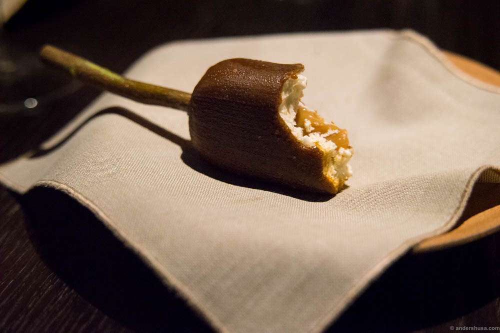 Peanut cream inside. Delectable