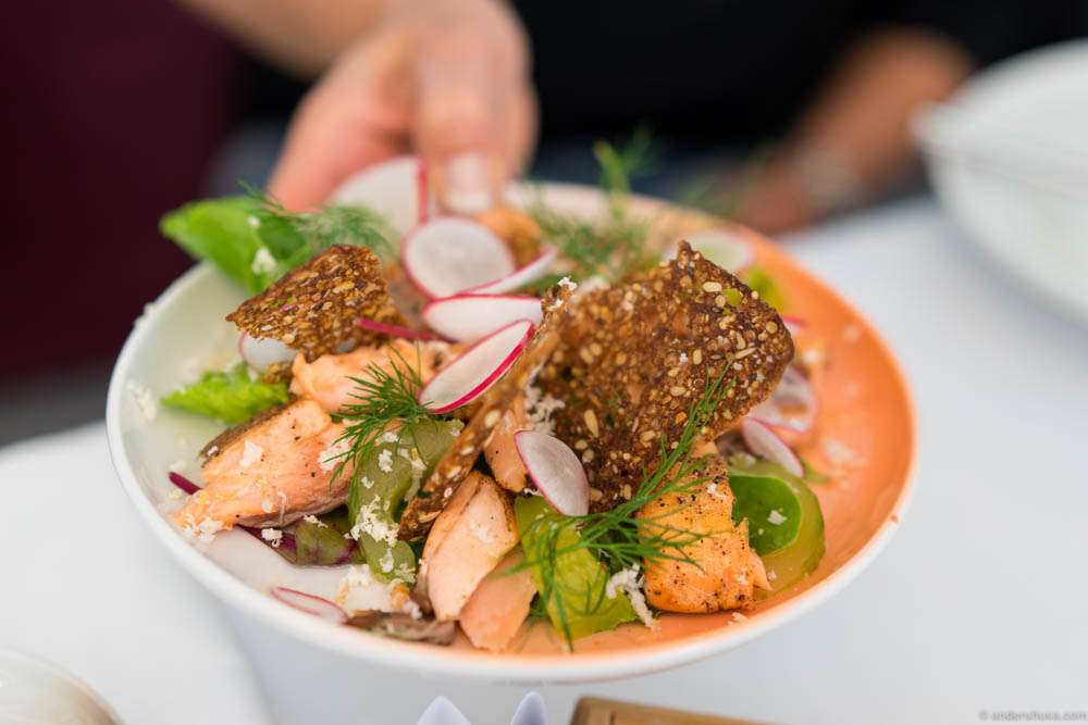 Hot smoked salmon