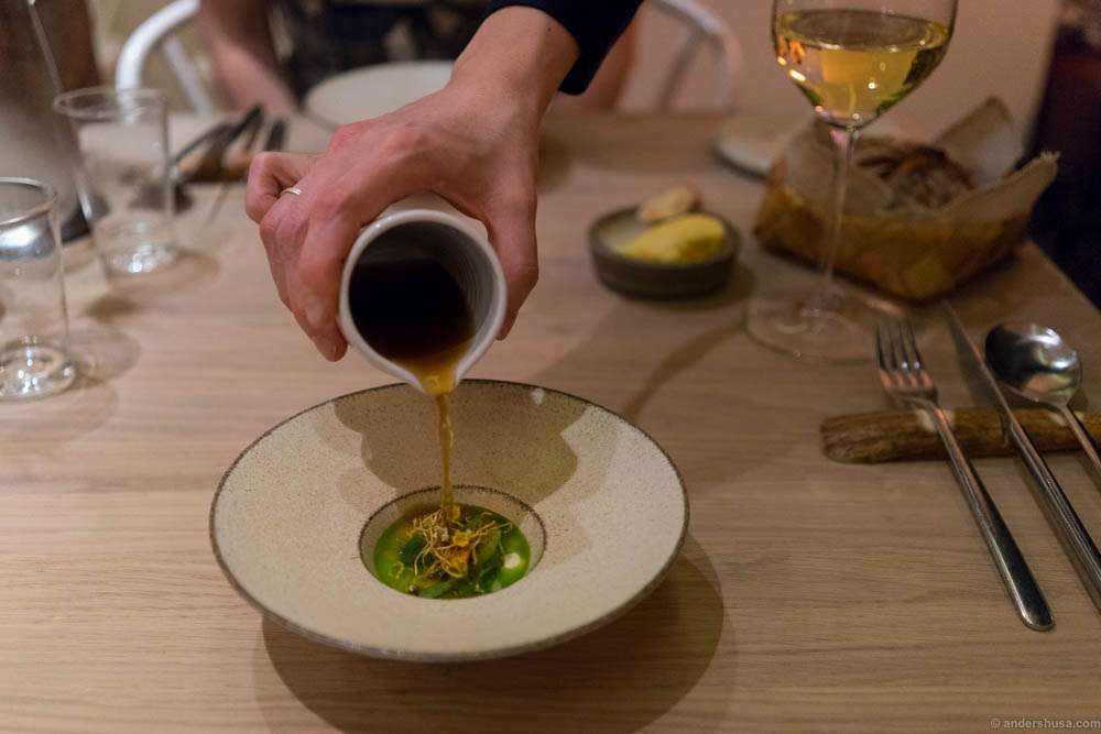 Garlic from Skilleby with baked cream and fermented garlic sauce