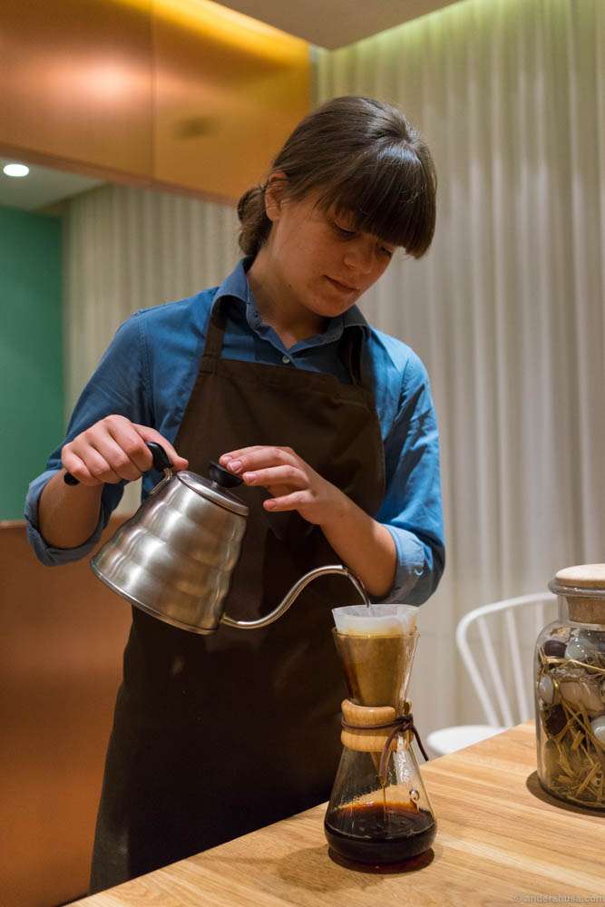 Chemex brewed coffee