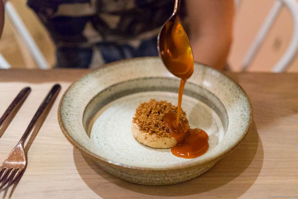 Ice cream of grains, with beer and carrot