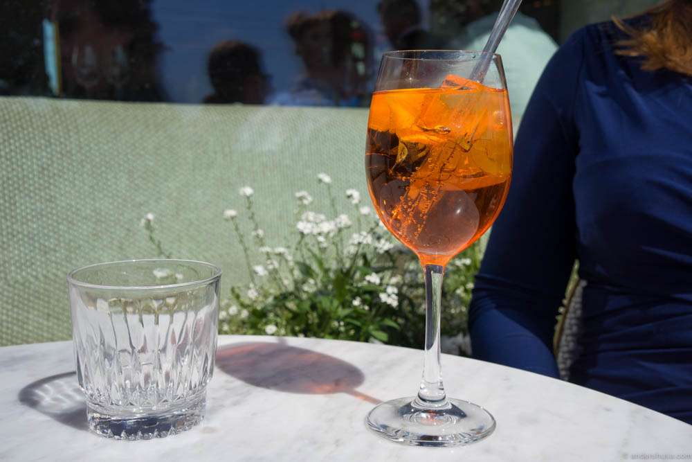 Aperol Spritz at Hotel Diplomat