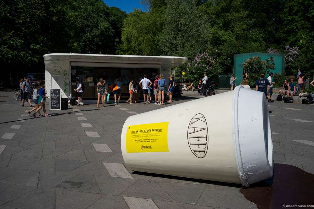 Gutta på Haugen sells Hennig-Olsen's ice cream and organic soft serve with homemade toppings at St. Hanshaugen