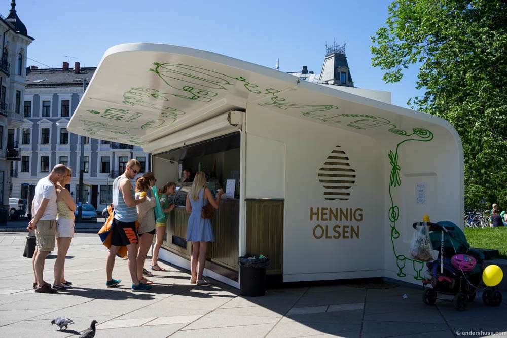 A new ice cream parlor by Gutta på Haugen