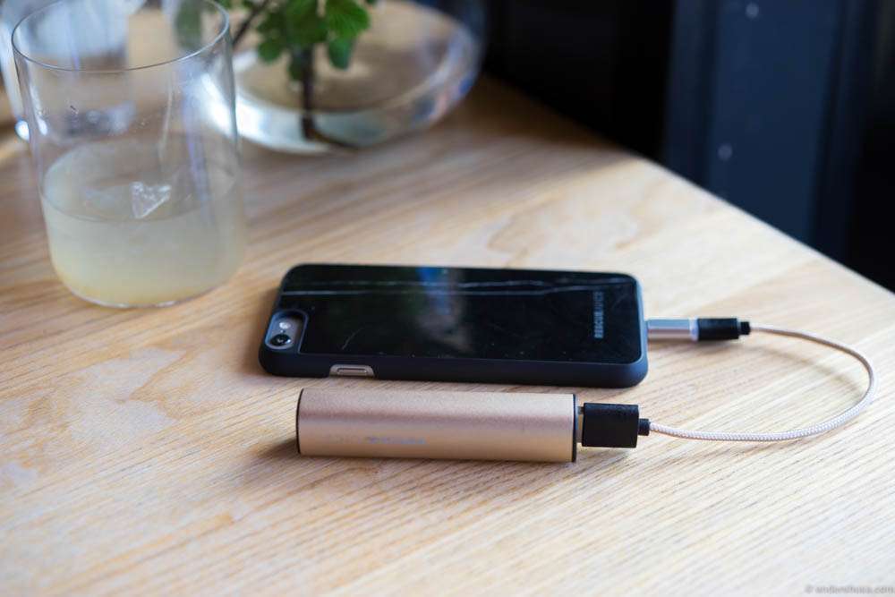 I always bring a Rescue Juice to recharge my iPhone during the day