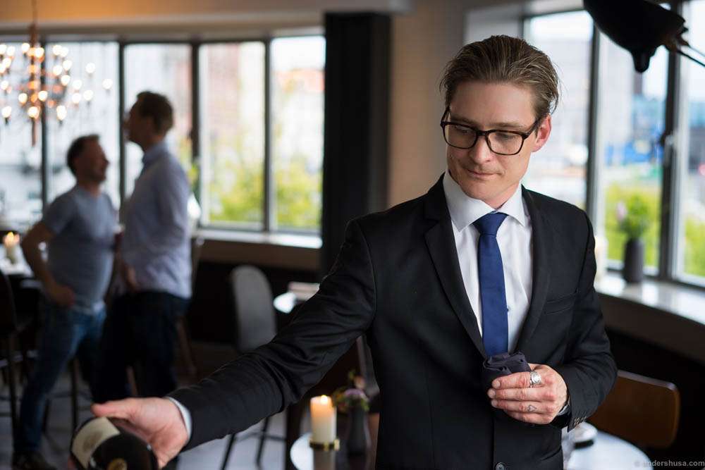 Studio's superb sommelier and restaurant manager Alexander Berntsen