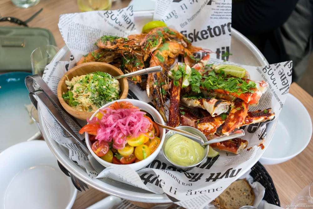 Argentinian shrimps, chili crab & tomatoes from Brimse
