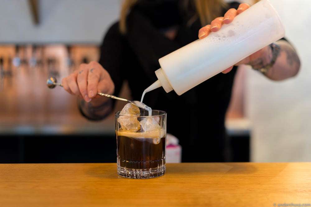 White Russian with stout beer instead of coffee liqueur