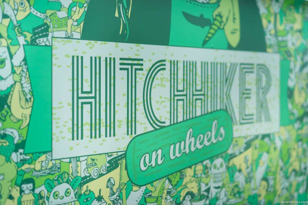 Hitchhiker on wheels