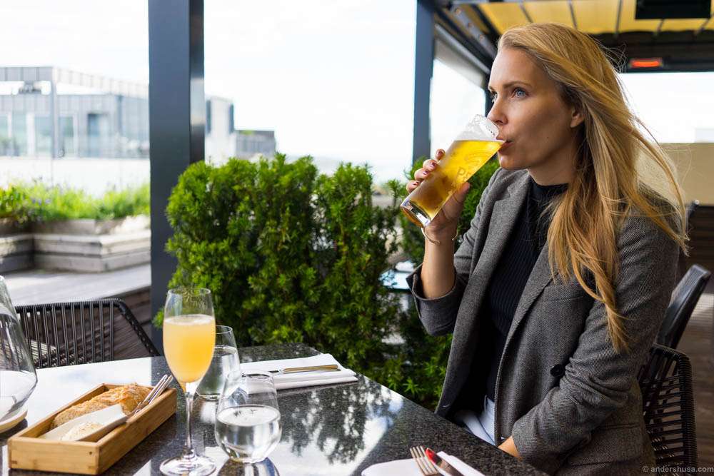 Cooling down with Mimosa and Peroni