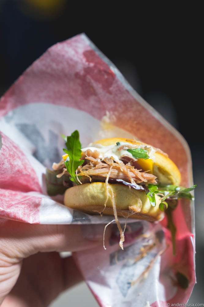 Pulled duck slider