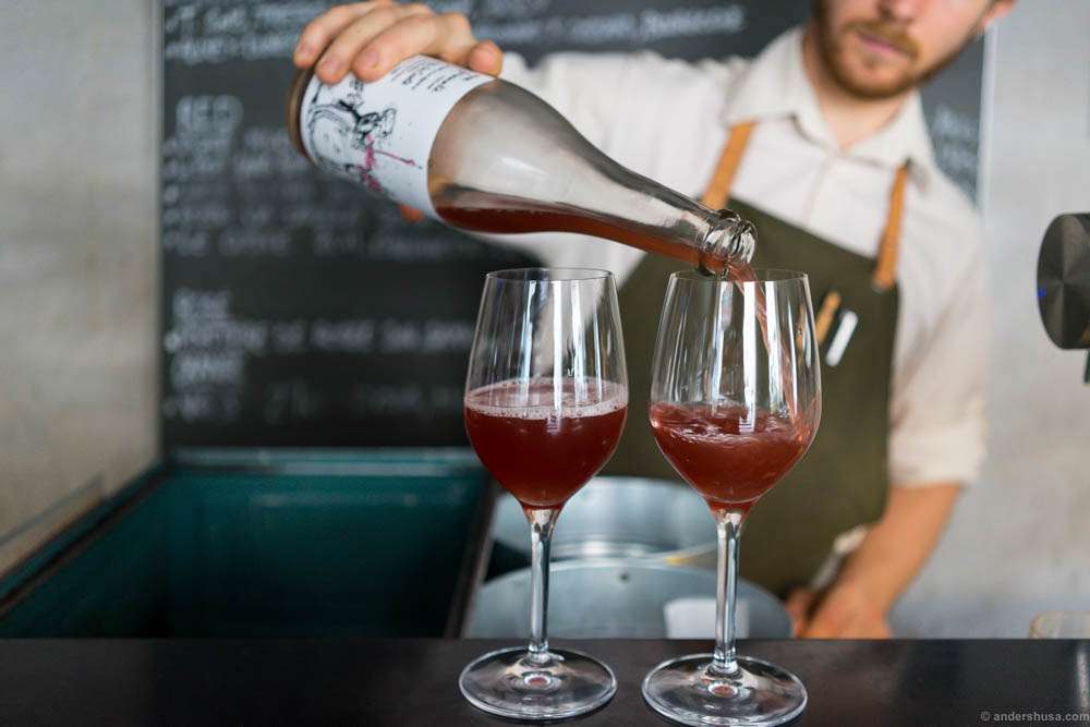 Me: "Something juicy and fresh, please." Sommelier: "Coming right up!"