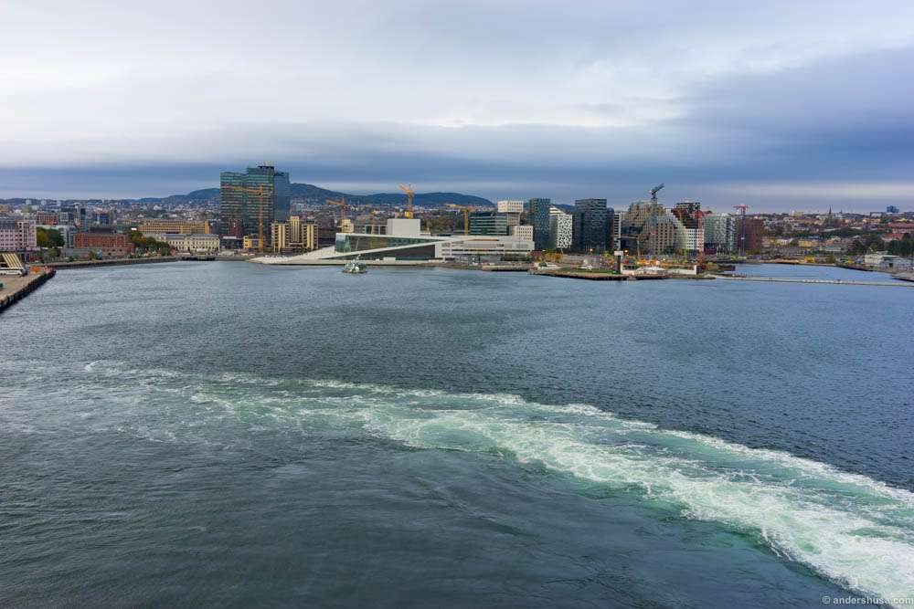 Goodbye, Oslo. Heading for Copenhagen