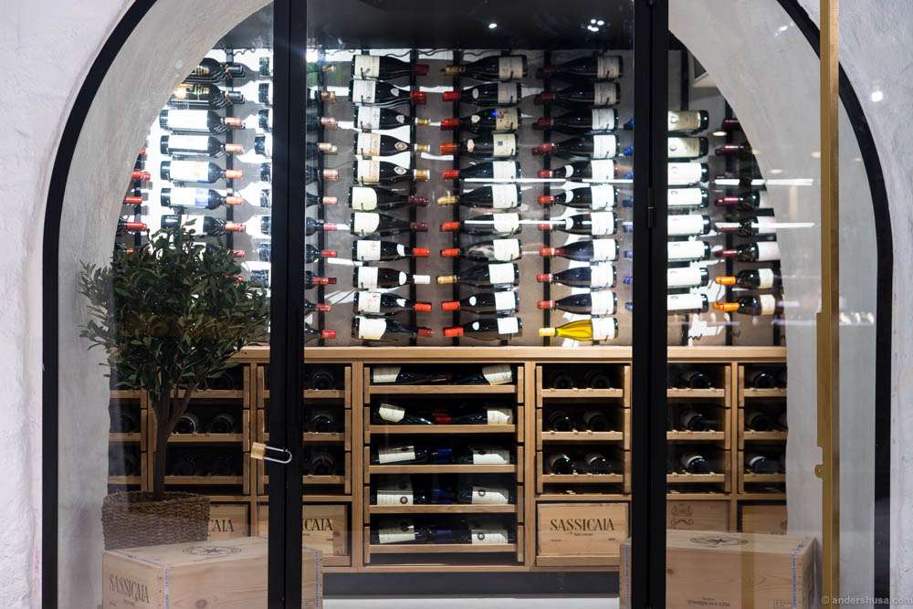 The wine cellar