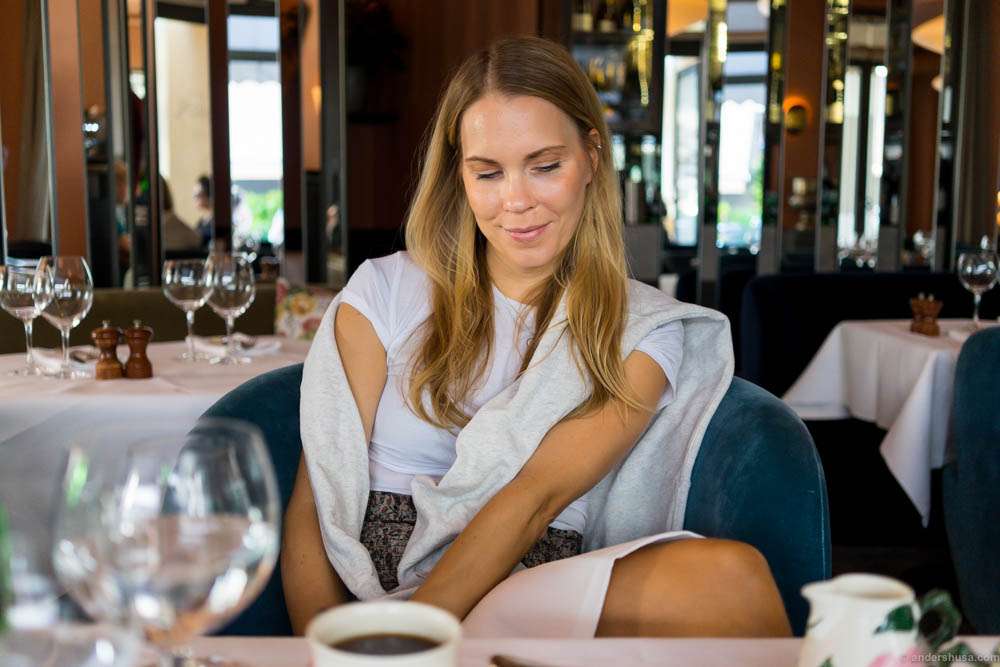 Looking fabulous for lunch at Lou Lou