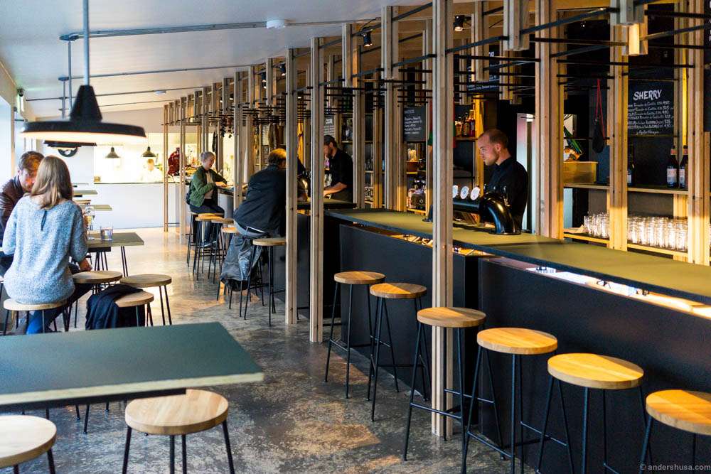 The bar area