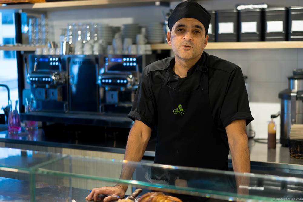 Head chef and baker Pierre Xavier Chinniah