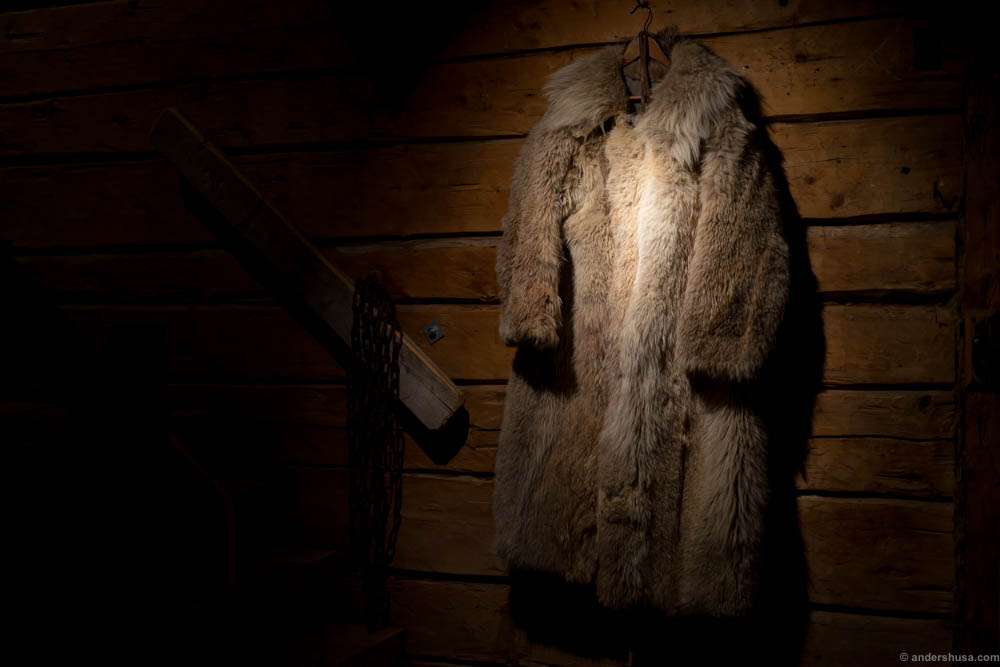 Magnus Nilsson's wolf fur in the lounge area
