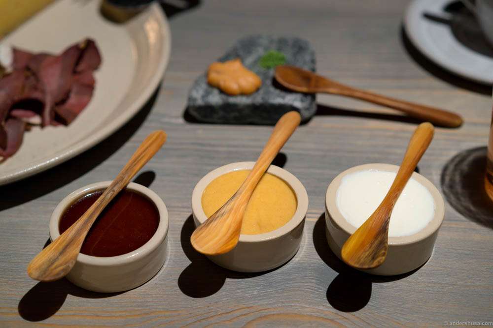 Wild bird's liver paté, smoked trout with caramelized butter and fresh cheese