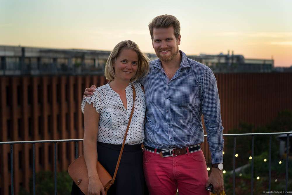Linn & Anders in one of our rare shots together. Photographer: Unknown stranger