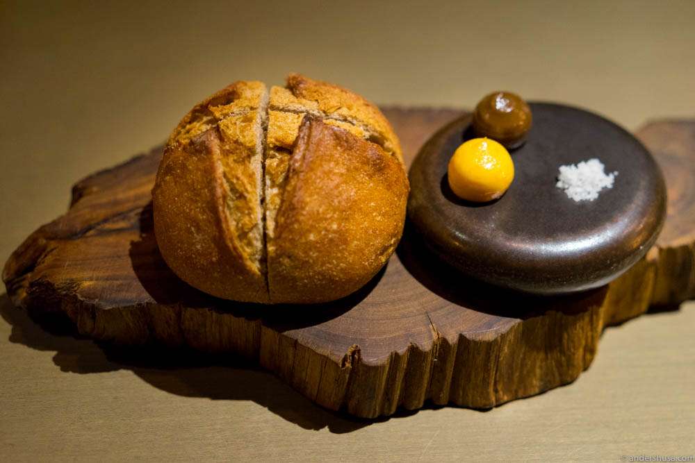 Country sourdough with beer butter & smoked beef fat butter