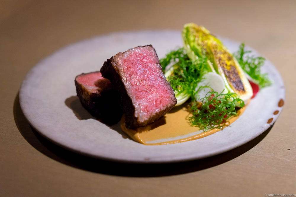 Beef shortribs, pastrami spices, local grains & baby napa cabbage