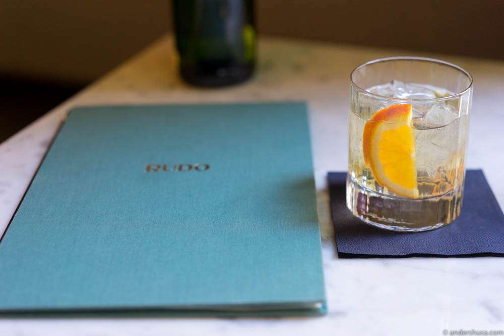 A fresh and fruity Vermouth based aperitivo topped with "danskvand"