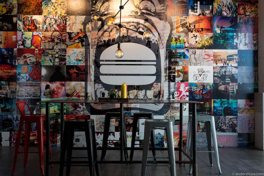 A wall of street art