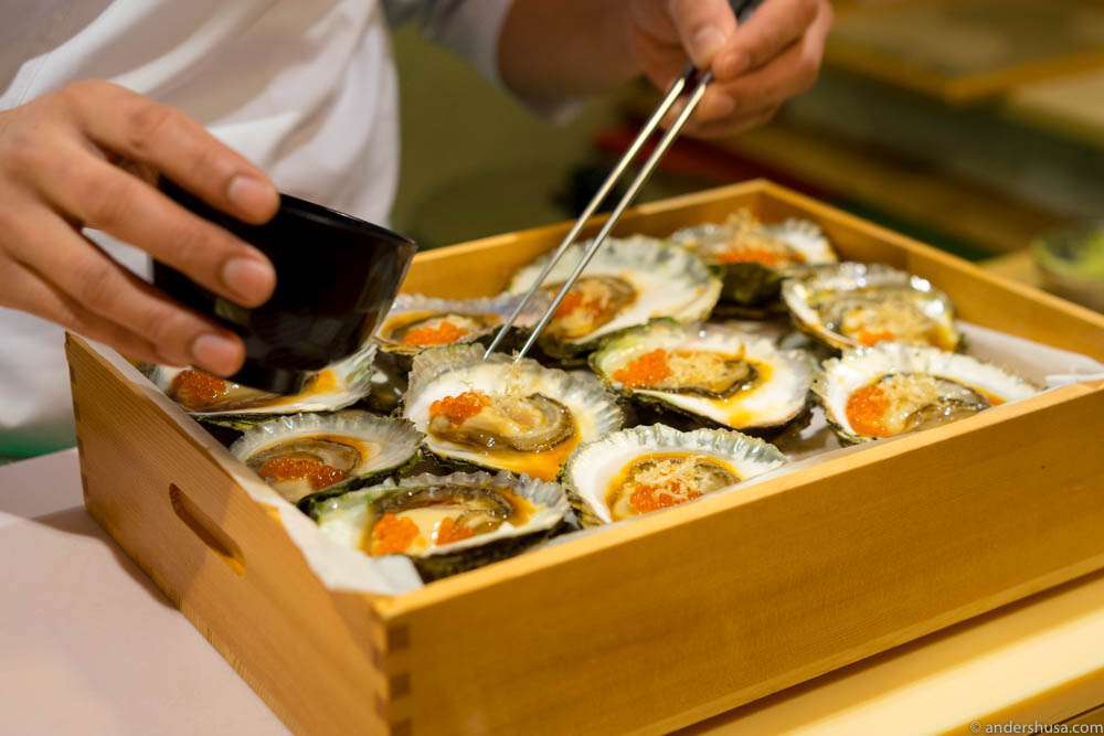 Preparations of the oysters